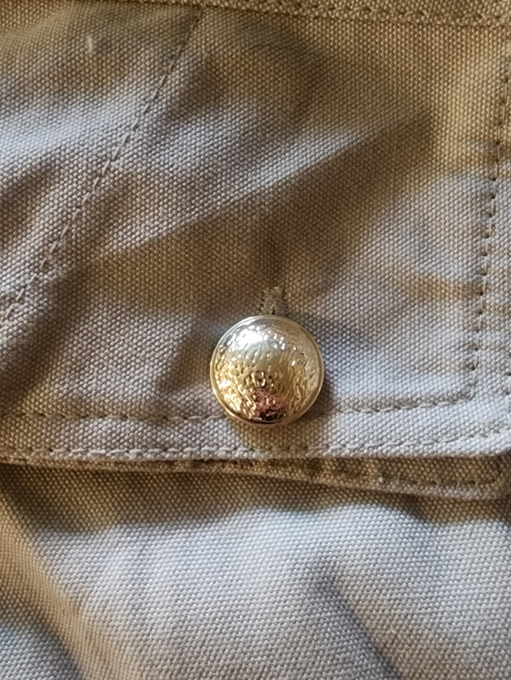 Carhartt Khaki Jacket with Brown Corduroy Collar and NY Yankees Logo BRAND NEW - Picture 6 of 6